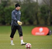 28 February 2010; Republic of Ireland goalkeeper Shay Given during squad training ahead of their International Friendly against Brazil on Tuesday. Republic of Ireland squad training, Arsenal Training Centre, Bell Lane, London Colney, St. Alban's, London, England. Picture credit: David Maher / SPORTSFILE