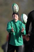 4 March 2010; Ireland's Brian O'Driscoll in action during rugby squad training ahead of their RBS Six Nations Rugby Championship game against Wales on Saturday week. Carton House, Maynooth, Co. Kildare. Picture credit: Matt Browne / SPORTSFILE