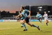 4 March 2010; Tom Fletcher, UCD, goes over for his side's second try. 2009/10 Annual Colours Match, University College Dublin v Dublin University, Donnybrook Stadium, Dublin. Picture credit: Brian Lawless / SPORTSFILE