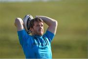 14 March 2016; Munster's Mike Sherry practices his lineout throwing during squad training. Munster Rugby Squad Training and Press Conference. University of Limerick, Limerick. Picture credit: Diarmuid Greene / SPORTSFILE