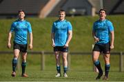 14 March 2016; Munster's Johnny Holland, Rory Scannell and Ian Keatley during squad training. Munster Rugby Squad Training and Press Conference. University of Limerick, Limerick. Picture credit: Diarmuid Greene / SPORTSFILE