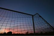 14 March 2016; The sun sets behind a goal before the game. SSE Airtricity League Premier Division, Wexford Youths v Dundalk. Ferrycarrig Park, Wexford. Picture credit: Sam Barnes / SPORTSFILE