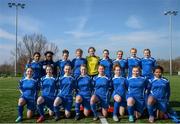 15 March 2016; The IT Tallaght team pose for a photograph before the game. WSCAI Challenge Cup Final, Athlone IT v IT Tallaght, University of Limerick, Limerick. Picture credit: Sam Barnes / SPORTSFILE