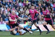 7 March 2010; Tom Shanklin, Cardiff Blues, finds Tom James in support. Celtic League, Cardiff Blues v Leinster, Cardiff City Stadium, Cardiff, Wales. Picture credit: Steve Pope / SPORTSFILE