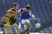 5 May 2001; Eamon O Cuiv of St Jarlath's Tuam is held by  Damien Sheridan of St Patrick's Navan during the All-Ireland Colleges Football Final match between St Jarlath's, Tuam and St Patrick's Navan at Croke Park in Dublin. Photo by Ray McManus/Sportsfile