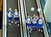 8 March 2010; Tesco were today announced as the new sponsor of the All-Ireland Post Primary Schools competitions for both the Senior and Junior grades. Pictured are schoolgirls, left to right, Louise Whelan, Sarah Cowzer, Amy O'Driscoll, Megan Cleary and Lesley Carroll. Tesco, Clarehall, Dublin. Picture credit: David Maher / SPORTSFILE