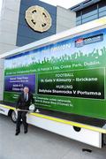 9 March 2010; Uachtarán CLG Criostóir Ó Cuana promoting the 'Special Price Ticket' for the AIB GAA Club Championship Finals on March 17th. Croke Park, Dublin. Picture credit: Ray McManus / SPORTSFILE