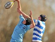 9 March 2010; Stephen Harold, St Michael's College, in action against Gary Fenn, Blackrock College. Leinster Schools Junior Cup Semi-Final, St Michael's College v Blackrock College, Donnybrook Stadium, Donnybrook, Dublin. Picture credit; Paul Mohan / SPORTSFILE