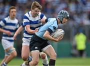 16 March 2016; Christopher Cosgrave, St Michael's College, is tackled by David Fitzgibbon, Blackrock College. Bank of Ireland Leinster Schools Junior Cup Final 2016, Blackrock College v St Michael's College, Donnybrook Stadium, Donnybrook, Dublin. Picture credit: Matt Browne / SPORTSFILE