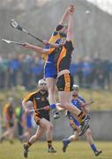 11 March 2010; Shane Dowling, Ard Scoil Ris, in action against John Meagher, Thurles CBS. Harty Cup Final, 2nd Replay, Thurles CBS v Ard Scoil Ris, McDonagh Park, Nenagh, Co. Tipperary. Picture credit: Diarmuid Greene / SPORTSFILE