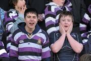 11 March 2010; Terenure College supporters during the game. Leinster Schools Junior Cup Semi-Final, Clongowes Wood College SJ v Terenure College, Donnybrook Stadium, Donnybrook, Dublin. Picture credit: Stephen McCarthy / SPORTSFILE