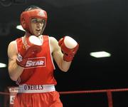 6 March 2010; John Joe Nevin, Cavan, in action against Derek Thorpe, St Aidans, during their men's elite 54kg final bout. Men's Novice National Championships 2010 Finals - Saturday Afternoon Session, National Stadium, Dublin. Picture credit: Stephen McCarthy / SPORTSFILE