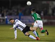 18 March 2016; Dane Massey, Dundalk, in action against Sean Maguire, Cork City. SSE Airtricity League Premier Division, Dundalk v Cork City. Oriel Park, Dundalk, Co. Louth. Photo by Sportsfile