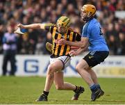 20 March 2016; John Power, Kilkenny, in action against Oisín Gough, Dublin. Allianz Hurling League, Division 1A, Round 5, Kilkenny v Dublin. Nowlan Park, Kilkenny. Picture credit: Stephen McCarthy / SPORTSFILE