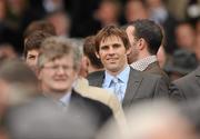 17 March 2010; Republic of Ireland and Hull City footballer Kevin Kilbane watches on during the 140th Year Of The National Hunt Chase Challenge Cup. Cheltenham Racing Festival - Wednesday. Prestbury Park, Cheltenham, Gloucestershire, England. Picture credit: Stephen McCarthy / SPORTSFILE
