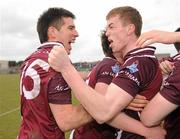 17 March 2010; James Durkan, left, Westmeath, celebrates with his team-mate Ger Egan after victory over Laois. Cadbury Leinster GAA Football Under 21 Semi-Final, Westmeath v Laois, Cusack Park, Mullingar, Co. Westmeath. Picture credit: David Maher / SPORTSFILE