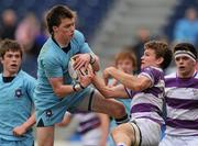 17 March 2010; Cormac Diamond, St. Michael's College, in action against Oscar O'Sulleabhain, Clongowes Wood College SJ. Leinster Schools Senior Cup Final, Clongowes Wood College SJ v St. Michael's College. RDS, Ballsbridge, Dublin. Picture credit: Pat Murphy / SPORTSFILE