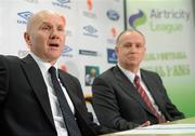 18 March 2010; New Republic of Ireland Under-23 manager Paul Doolin at a press conference to announce his appointment with Fran Gavin, Director of the Airtricity League. FAI Headquarters, Abbotstown, Dublin. Picture credit: Brendan Moran / SPORTSFILE