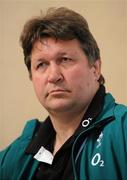 18 March 2010; Ireland forwards coach Gert Smal during a press conference ahead of their RBS Six Nations Rugby Championship game against Scotland on Saturday. Shelbourne Hotel, St Stephen's Green, Dublin. Picture credit: Brendan Moran / SPORTSFILE