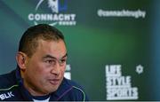 22 March 2016; Connacht head coach Pat Lam during a press conference. Connacht Rugby Squad Training and Press Conference, Sportsground, Galway. Picture credit: Piaras Ó Mídheach / SPORTSFILE