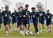 23 March 2016; Republic of Ireland's Shane Long and team-mates during squad training. National Sports Campus, Abbotstown, Dublin. Picture credit: David Maher / SPORTSFILE