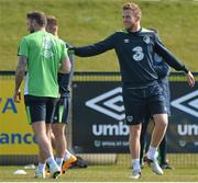 23 March 2016; Republic of Ireland's Alex Pearce and Daryl Murphy during squad training. National Sports Campus, Abbotstown, Dublin. Picture credit: David Maher / SPORTSFILE