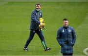 24 March 2016; Republic of Ireland assistant manager Roy Keane and Robbie Keane, right, during squad training. Aviva Stadium, Lansdowne Road, Dublin. Picture credit: Cody Glenn / SPORTSFILE