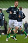 24 March 2016; Republic of Ireland's Alex Pearce during squad training. Aviva Stadium, Lansdowne Road, Dublin. Picture credit: David Maher / SPORTSFILE