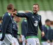 24 March 2016; Republic of Ireland's Aiden McGeady during squad training. Aviva Stadium, Lansdowne Road, Dublin. Picture credit: David Maher / SPORTSFILE