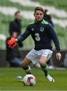 24 March 2016; Republic of Ireland's Robbie Brady during squad training. Aviva Stadium, Lansdowne Road, Dublin. Picture credit: David Maher / SPORTSFILE