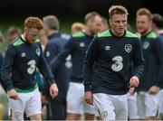 24 March 2016; Republic of Ireland's Stephen Gleeson, during squad training. Aviva Stadium, Lansdowne Road, Dublin. Picture credit: David Maher / SPORTSFILE