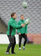 19 March 2010; Ireland captain Brian O'Driscoll during the squad captain's run ahead of their RBS Six Nations Rugby Championship match against Scotland on Saturday. Croke Park, Dublin. Picture credit: Brendan Moran / SPORTSFILE