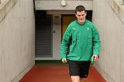 19 March 2010; Ireland out-half Jonathan Sexton arrives for the squad captain's run ahead of their RBS Six Nations Rugby Championship match against Scotland on Saturday. Croke Park, Dublin. Picture credit: Brendan Moran / SPORTSFILE