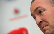 19 March 2010; Dublin manager Pat Gilroy during a press conference ahead of their Allianz National Football League game against Cork on Saturday night. St Clare's, DCU, Ballymun, Dublin. Picture credit: Brian Lawless / SPORTSFILE