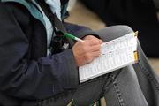 19 March 2010; A general view of a punter ahead of Gold Cup day at the festival. Cheltenham Racing Festival - Friday. Prestbury Park, Cheltenham, Gloucestershire, England. Picture credit: Stephen McCarthy / SPORTSFILE