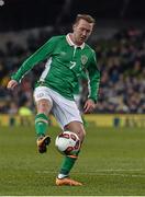 25 March 2016; Aiden McGeady, Republic of Ireland. 3 International Friendly, Republic of Ireland v Switzerland. Aviva Stadium, Lansdowne Road, Dublin.  Picture credit: David Maher / SPORTSFILE