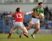 21 March 2010; Bryan Sheehan, Kerry, in action against Enda Varley, Mayo. Allianz GAA National Football League, Division 1, Round 5, Kerry v Mayo, Austin Stack Park, Tralee, Co. Kerry. Picture credit: Stephen McCarthy / SPORTSFILE