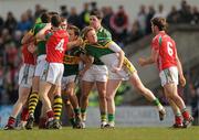 21 March 2010; Players from both side's involved in a first half tussle, including Colm Cooper, Kerry. Allianz GAA National Football League, Division 1, Round 5, Kerry v Mayo, Austin Stack Park, Tralee, Co. Kerry. Picture credit: Stephen McCarthy / SPORTSFILE