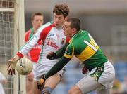 21 March 2010; David Clarke, Mayo, in action against Kieran Donaghy, Kerry. Allianz GAA National Football League, Division 1, Round 5, Kerry v Mayo, Austin Stack Park, Tralee, Co. Kerry. Picture credit: Stephen McCarthy / SPORTSFILE