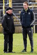 27 March 2016; Colm Cooper, Kerry, talks with Tommy McCabe ahead of the game. Allianz Football League Division 1 Round 6, Monaghan v Kerry. St Tiernach's Park, Clones, Co. Monaghan. Picture credit: Philip Fitzpatrick / SPORTSFILE