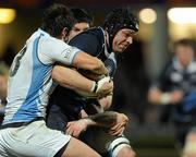 18 March 2010; Mike Ross, Leinster, in action against Peter Murchie, Glasgow Warriors. Celtic League, Leinster v Glasgow Warriors, RDS, Ballsbridge, Dublin. Picture credit: Brian Lawless / SPORTSFILE