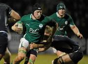 19 March 2010; Ben Marshall, Ireland, is tackled by David Denton, Scotland. U20 Six Nations Rugby Championship, Ireland v Scotland, Dubarry Park, Athlone, Co. Westmeath. Picture credit: Matt Browne / SPORTSFILE