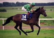 27 May 2001; Khaysar, with Johnny Murtagh up, at The Curragh Racecourse in Kildare. Photo by Aoife Rice/Sportsfile