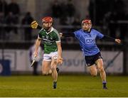 2 April 2016; Paudie O'Brien, Limerick, in action against Niall McMorrow, Dublin. Allianz Hurling League Division 1 Quarter-Final, Dublin v Limerick. Parnell Park, Dublin. Picture credit: Ray McManus / SPORTSFILE