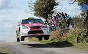 4 April 2010; Gareth McHale and Brian Murphy in their Ford Focus, in action during stage SS12 of the UTV Drive Circuit of Ireland Rally, Dundalk, Co. Louth / Newry, Co. Down. Picture credit: Philip Fitzpatrick / SPORTSFILE