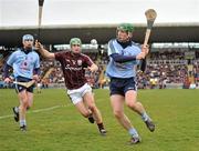 4 April 2010; John McCaffrey, Dublin, in action against David Burke, Galway. Allianz GAA Hurling National League Division 1 Round 6, Galway v Dublin, Pearse Stadium, Galway. Picture credit: David Maher / SPORTSFILE