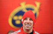 6 April 2010; Munster's Tomas O'Leary makes his way out for rugby squad training ahead of their Heineken Cup Quarter-Final game against Northampton Saints on Saturday. Thomond Park, Limerick. Picture credit: Stephen McCarthy / SPORTSFILE