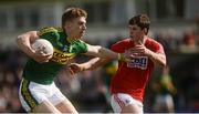 3 April 2016; Tommy Walsh, Kerry, in action against Kevin Crowley, Cork. Allianz Football League, Division 1,  Round 7, Kerry v Cork. Austin Stack Park, Tralee. Picture credit: Piaras Ó Mídheach / SPORTSFILE