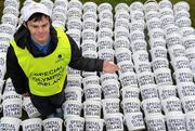 7 April 2010; John Feighery, Sports Club 15, Blanchardstown, leads the call out for support for Special Olympics Ireland's Annual Collection Day on Friday April 23rd. Special Olympics Ireland needs collectors to help collect on the day. If you have a few hours to spare and would like to lend a hand please contact Special Olympics Ireland by texting COLLECT followed by your NAME and COUNTY to 51444 (Republic of Ireland) or 86122 (Northern Ireland). Alternatively please visit www.specialolympics.ie for information. Special Olympics Ireland, Park House, North Circular Road, Dublin. Picture credit: Brian Lawless / SPORTSFILE