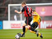 6 April 2010; Paddy Madden, Bohemians, in action against Conor Kenna, St. Patrick’s Athletic. Airtricity League, Premier Division, Bohemians v St. Patrick’s Athletic, Dalymount Park, Dublin. Picture credit: David Maher / SPORTSFILE